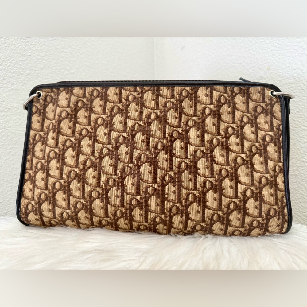 CHRISTIAN DIOR Oblique Jacquard Trotter Canvas Shoulder Bag - Picture 5 of 12